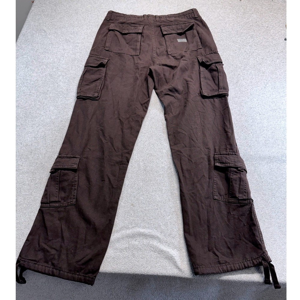 Aeropostale Baggy Cargo Pants Womens S Brown Cotton Utility Streetwear Y2k Retro - Picture 8 of 8